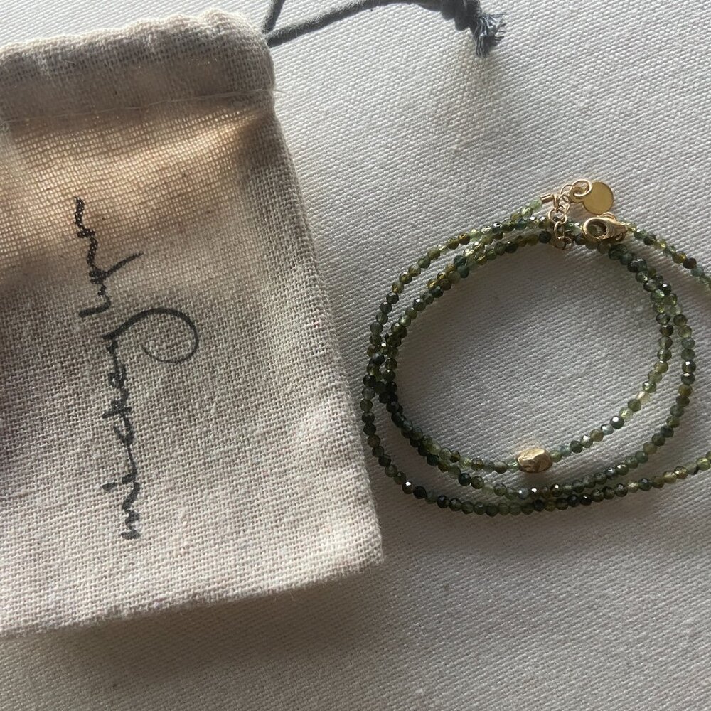 MICKEY LYNN GREEN TOURMALINE STRATUS TRIPLE WRAP SOLD OUT $198